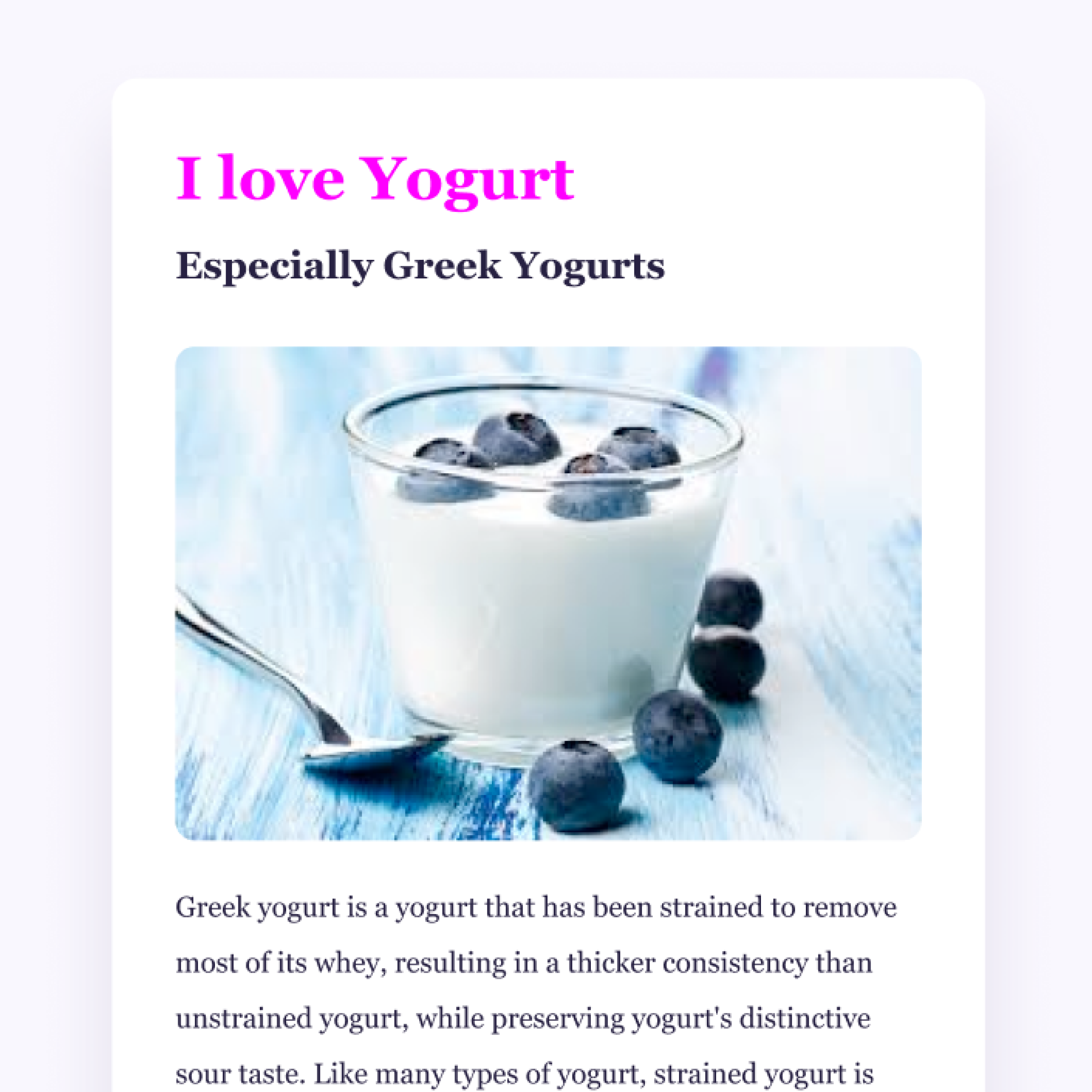 My Yogurt App